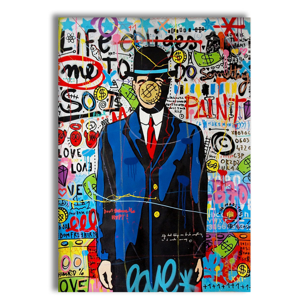 Paint -  Quadro Canvas Contemporaneo su telaio in legno - PlastiWood (23992084)