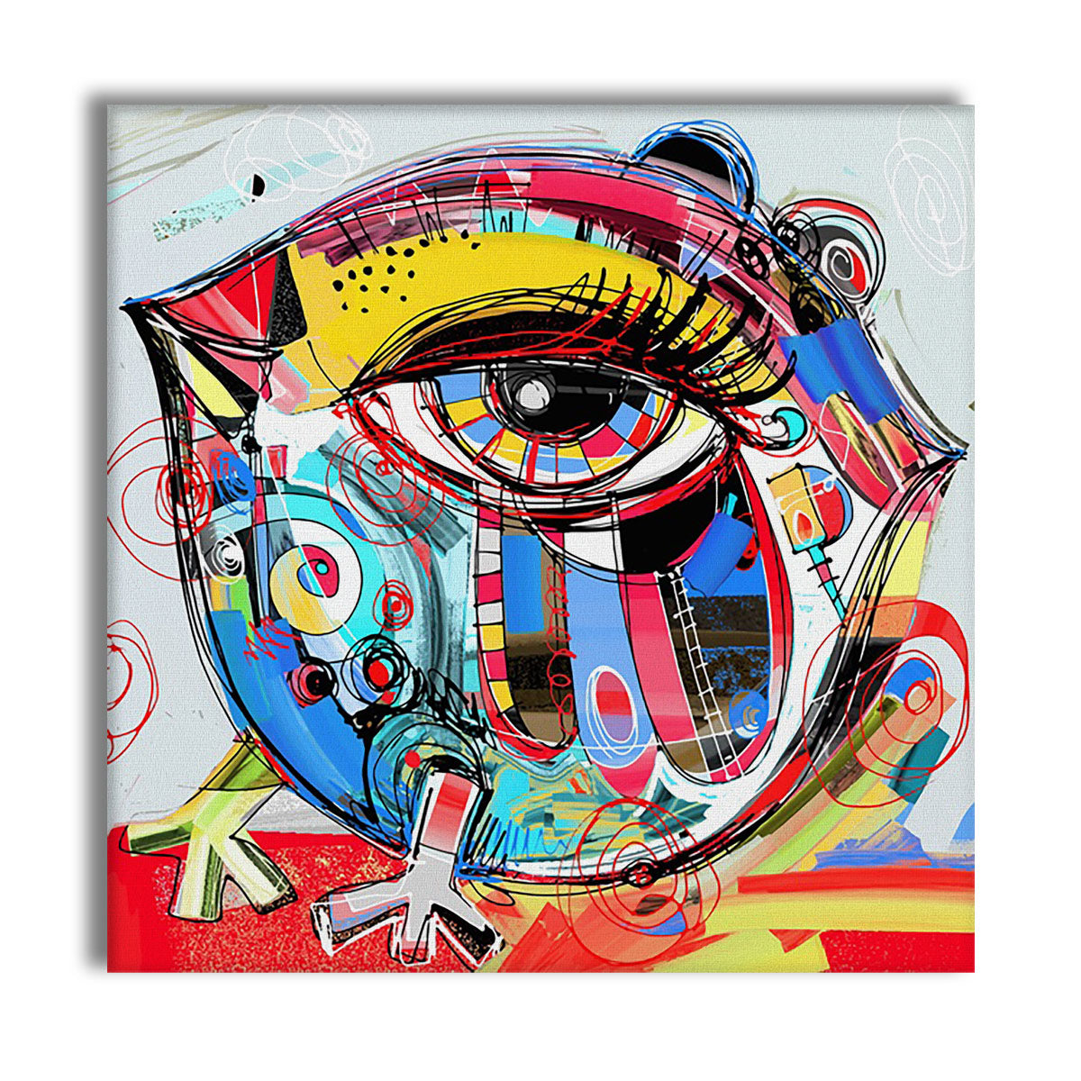 Look At Me -  Quadro Canvas Contemporaneo su telaio in legno (Copia) - PlastiWood (23992047)