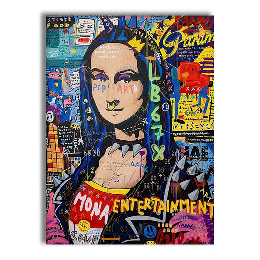 Monna -  Quadro Canvas Contemporaneo su telaio in legno - PlastiWood (23992066)