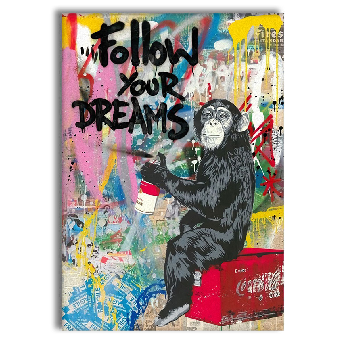 Follow Your Dreams -  Quadro Canvas Contemporaneo su telaio in legno (Copia) - PlastiWood (23992031)