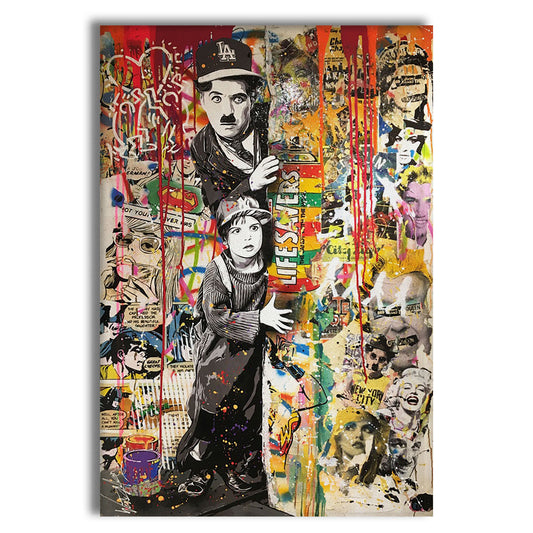 Charlie Dream -  Quadro Canvas Contemporaneo su telaio in legno (Copia) - PlastiWood (23992005)