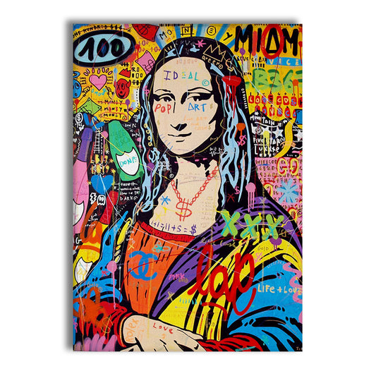 Monna Pop -  Quadro Canvas Contemporaneo su telaio in legno - PlastiWood (23992071)