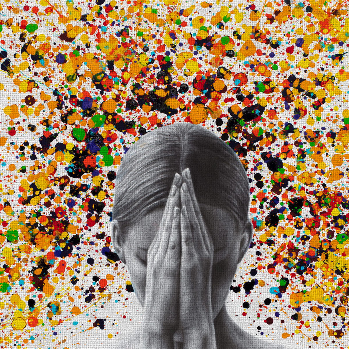 Silence -  Quadro Canvas Contemporaneo su telaio in legno (Copia) - PlastiWood