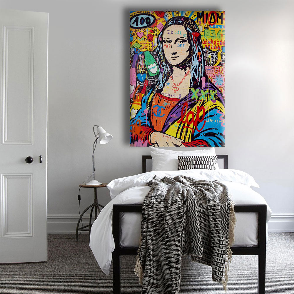 Monna Pop -  Quadro Canvas Contemporaneo su telaio in legno - PlastiWood (23992072)