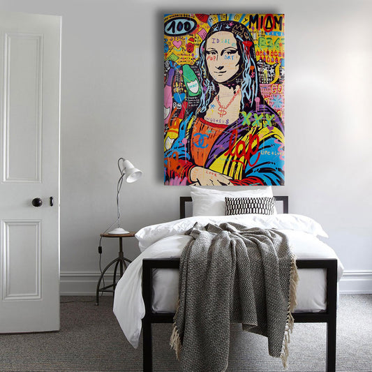 Monna Pop -  Quadro Canvas Contemporaneo su telaio in legno - PlastiWood (23992072)