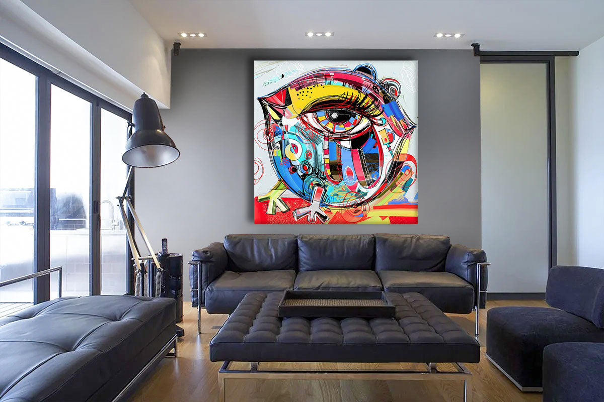 Look At Me -  Quadro Canvas Contemporaneo su telaio in legno (Copia) - PlastiWood (23992048)