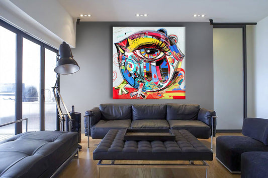 Look At Me -  Quadro Canvas Contemporaneo su telaio in legno (Copia) - PlastiWood (23992048)