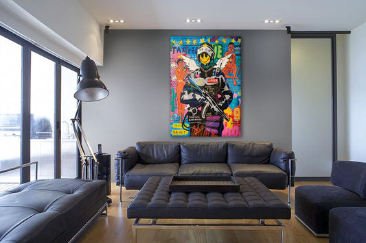 Street Soldier -  Quadro Canvas Contemporaneo su telaio in legno (Copia) - PlastiWood (23992093)