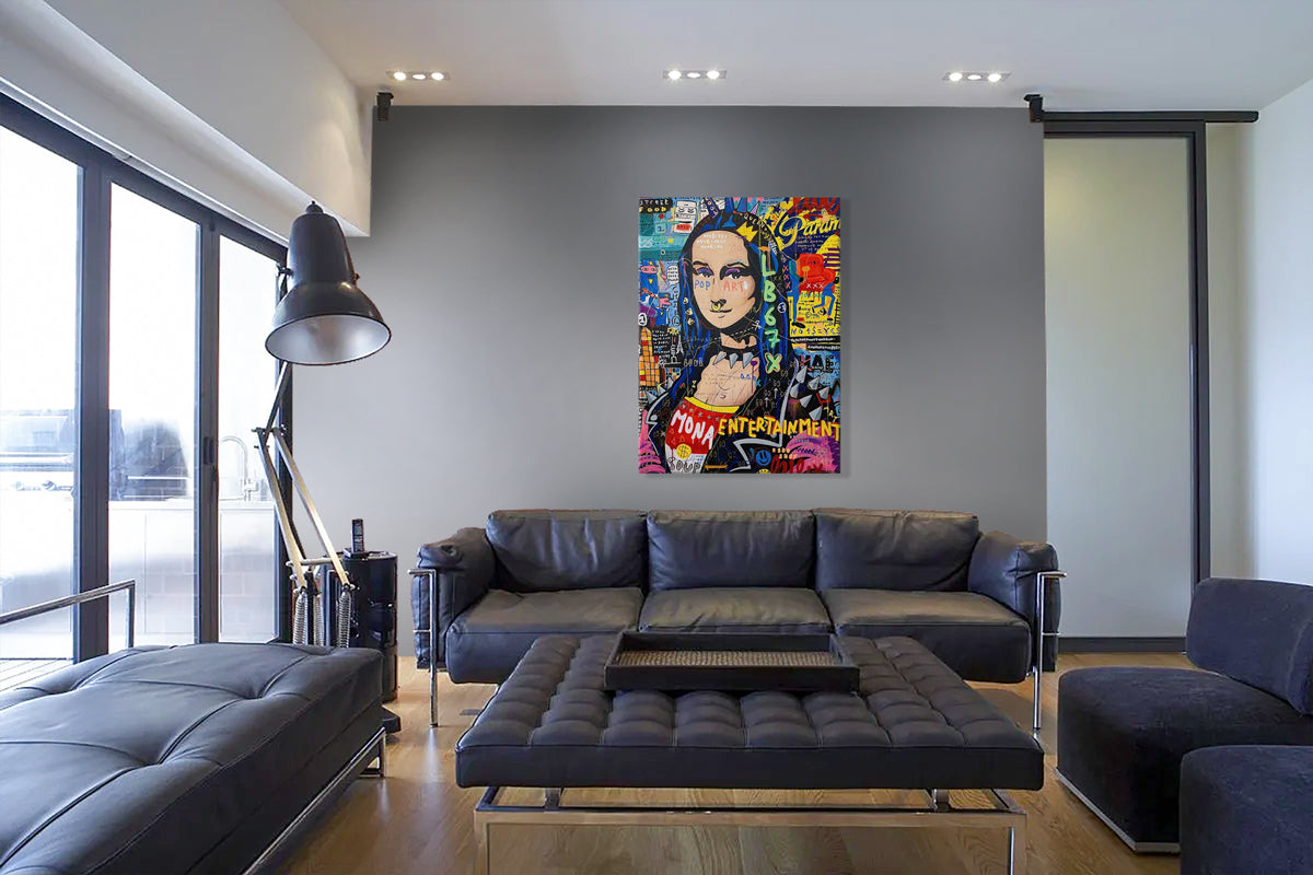 Monna -  Quadro Canvas Contemporaneo su telaio in legno - PlastiWood (23992067)