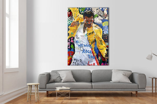 We Will Rock -  Quadro Canvas Contemporaneo su telaio in legno - PlastiWood (23992110)