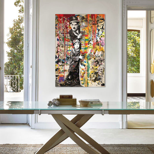 Charlie Dream -  Quadro Canvas Contemporaneo su telaio in legno (Copia) - PlastiWood (23992006)