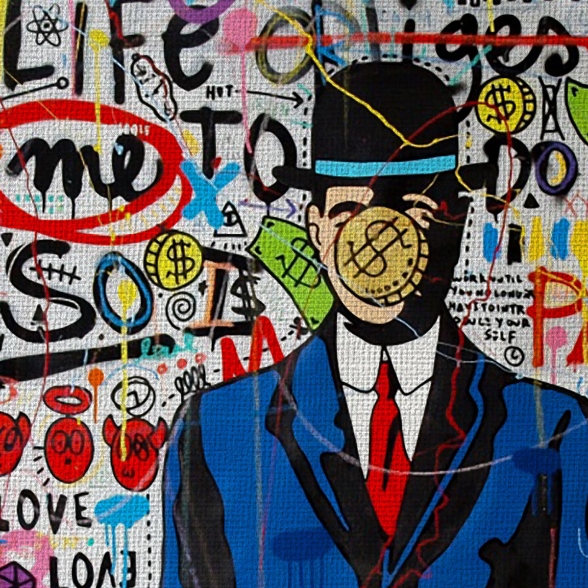 Paint -  Quadro Canvas Contemporaneo su telaio in legno - PlastiWood (23992086)