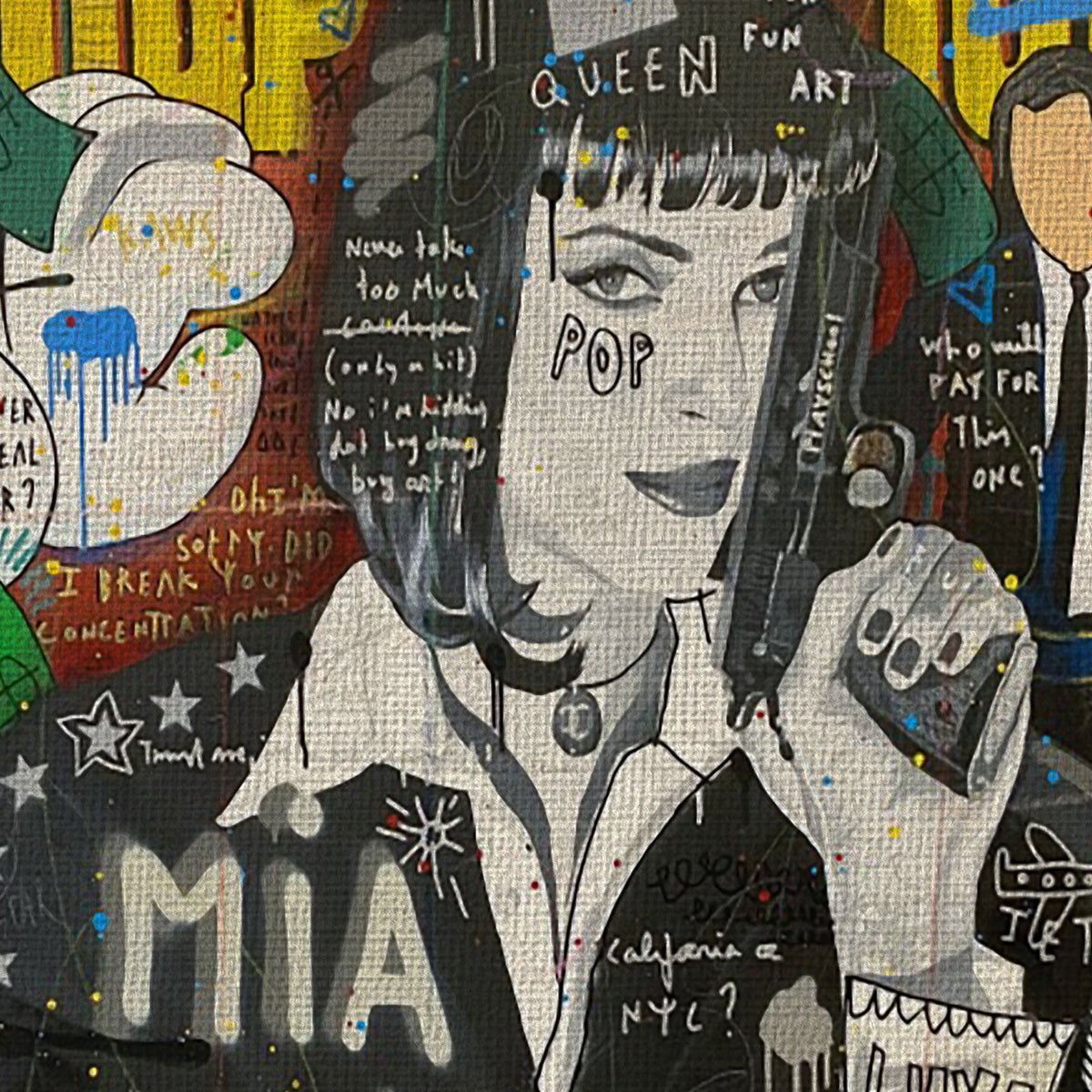 Mia -  Quadro Canvas Contemporaneo su telaio in legno (Copia) - PlastiWood (23992063)