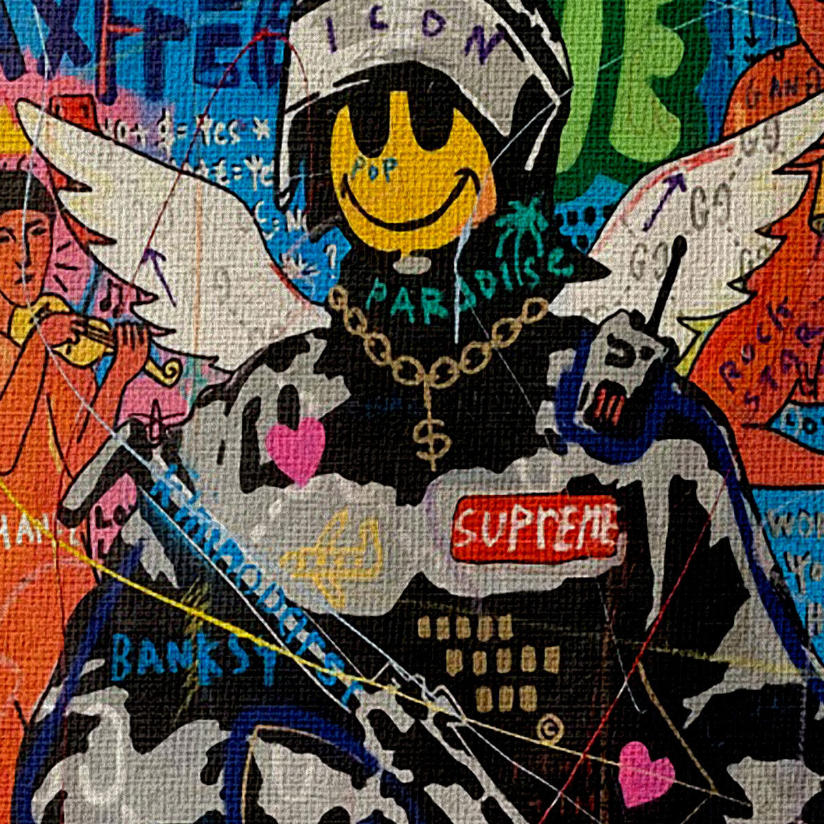 Street Soldier -  Quadro Canvas Contemporaneo su telaio in legno (Copia) - PlastiWood (23992094)