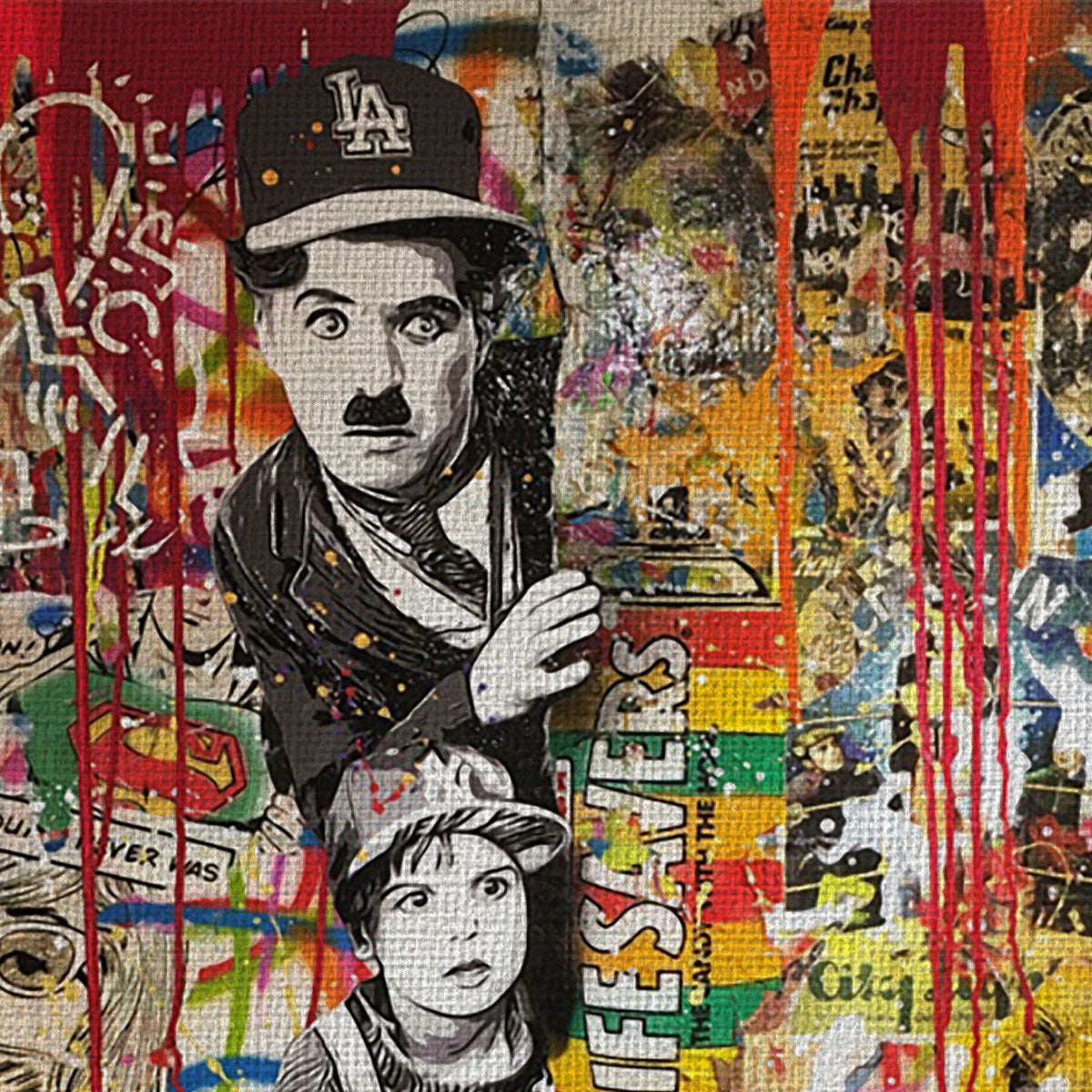 Charlie Dream -  Quadro Canvas Contemporaneo su telaio in legno (Copia) - PlastiWood (23992007)