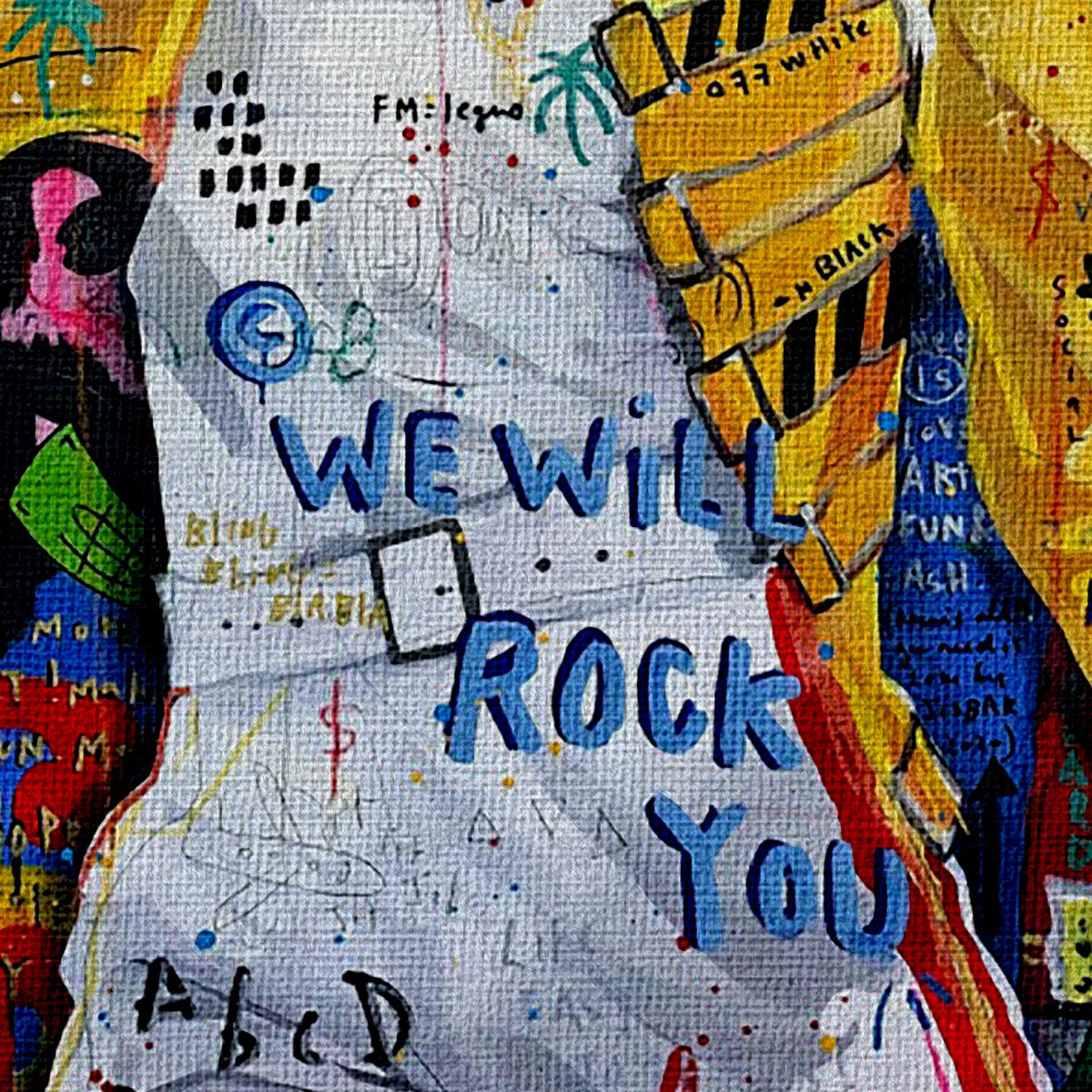 We Will Rock -  Quadro Canvas Contemporaneo su telaio in legno - PlastiWood (23992111)