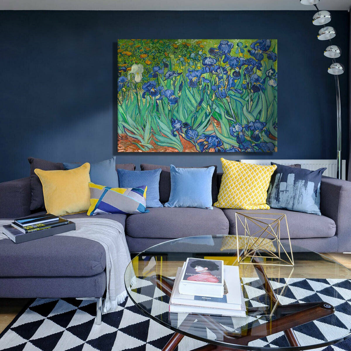 IRISES Van Gogh - Quadro con tela pittorica su telaio in legno - PlastiWood (14555217)