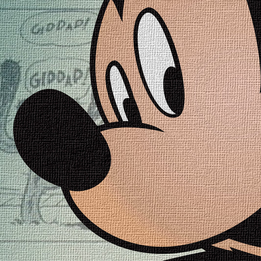 MICKEY MOUSE - Quadro stampato su Canvas e montato su telaio in legno - PlastiWood (14556029)