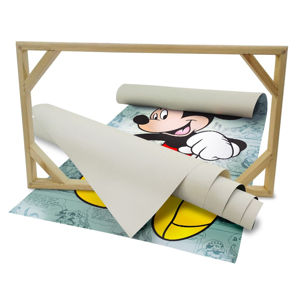 MICKEY MOUSE - Quadro stampato su Canvas e montato su telaio in legno - PlastiWood (14556031)