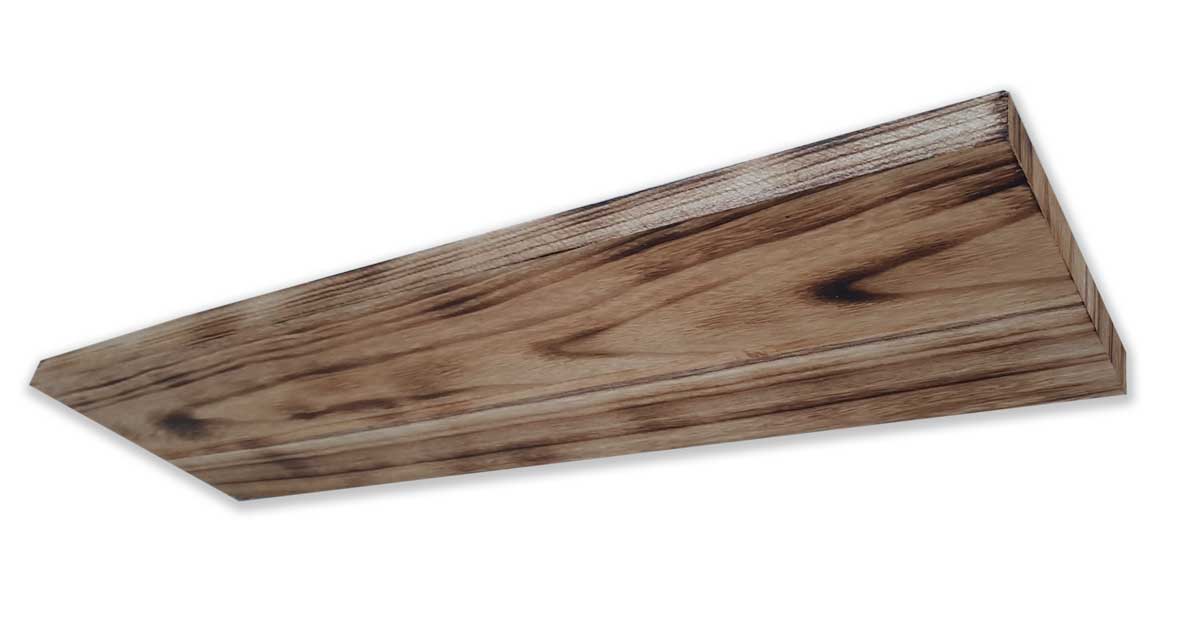 Tavola In LEGNO CountryWood – trattato con metodo Yakisugi CALICO Light Burn - misura 15x2x203 cm KIT da 10 pezzi - PlastiWood