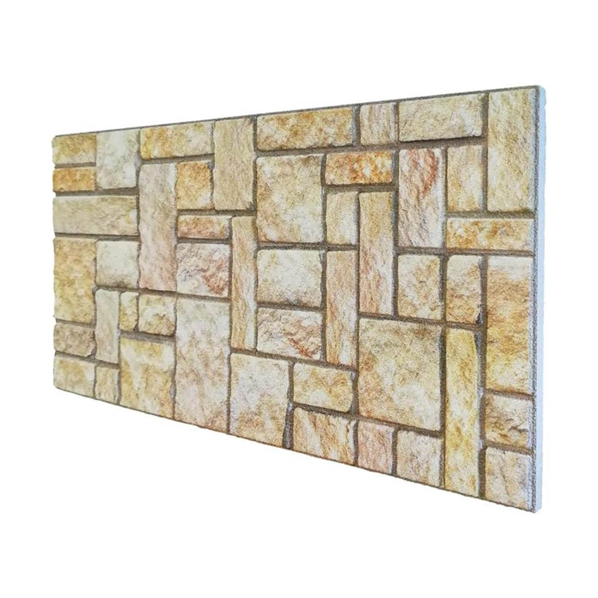 SATURNIA Stone - Pannello finta Pietra in EPS Resinato Misura 100x50 cm Spessore 2 Cm - RETAIL BOX da 10 pannelli (sviluppano 5 MQ) - PlastiWood