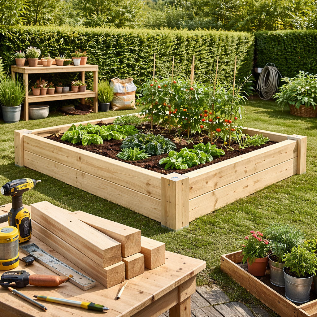 JOISTS In Sanded Wood 4x4cm