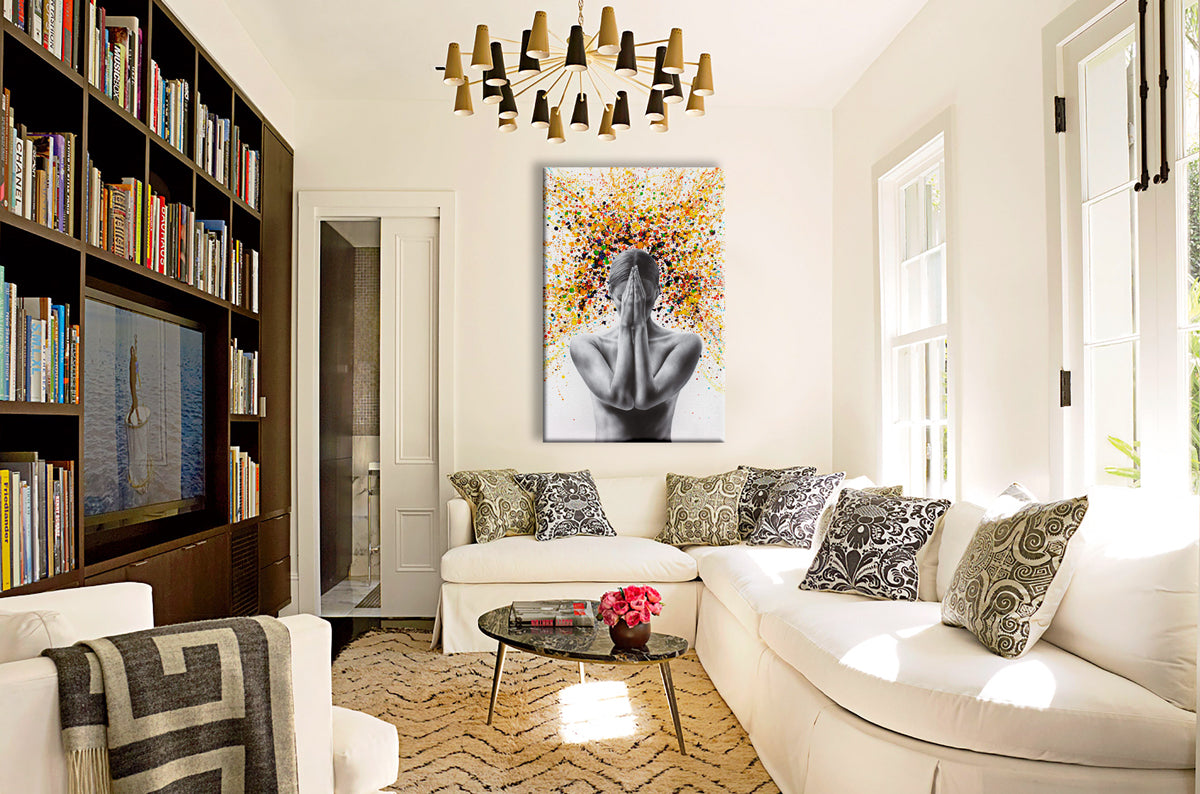 Silence -  Quadro Canvas Contemporaneo su telaio in legno (Copia) - PlastiWood