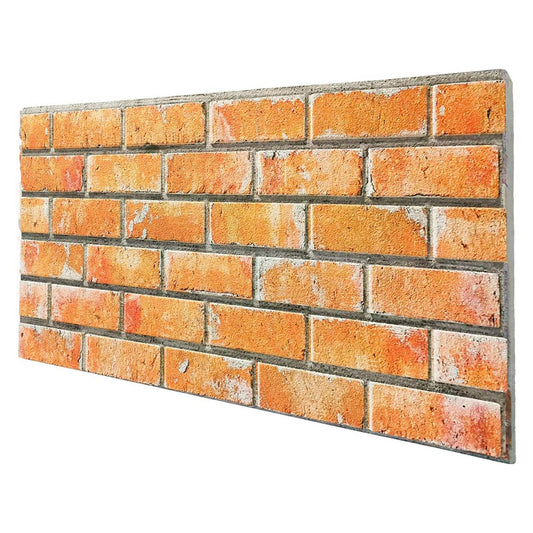 MATTONCINO BAKERY pannello finto mattone in EPS Resinato Misura 100x50 Cm spessore 2 cm - RETAIL BOX da 10 pannelli (sviluppano 5 MQ) - PlastiWood