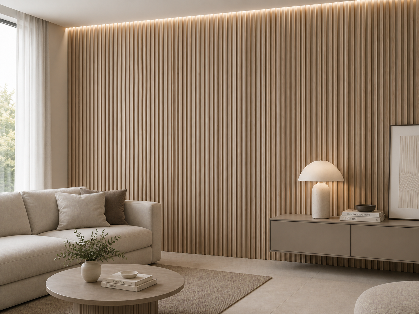 Natural - Pannello effetto legno doghettato in WPC alta densità KIT DA 4.8 MQ - PlastiWood