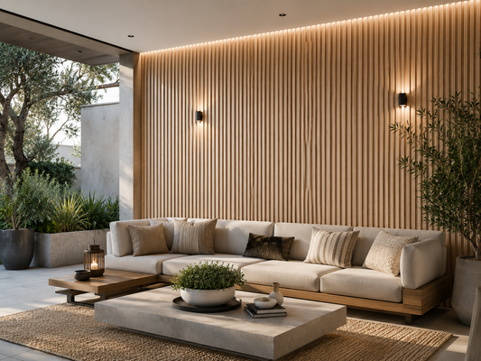Natural - Pannello effetto legno doghettato in WPC alta densità KIT DA 4.8 MQ - PlastiWood