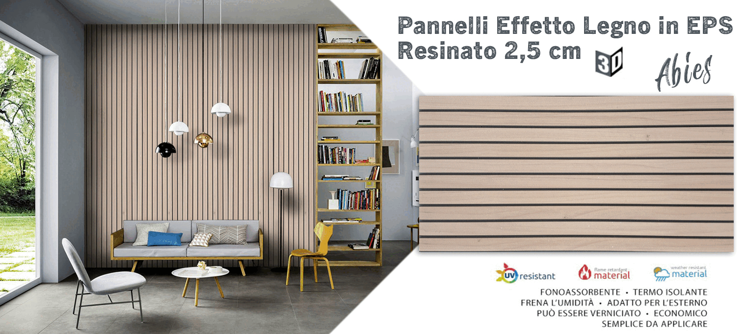 Pannelli Effetto legno eps
