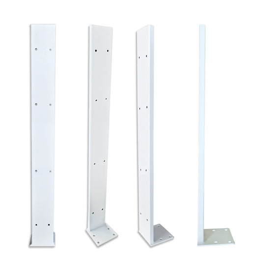 Piantana in Acciaio per Pannelli Traforati in PVC alta densità – 80x20x1480 mm - PlastiWood