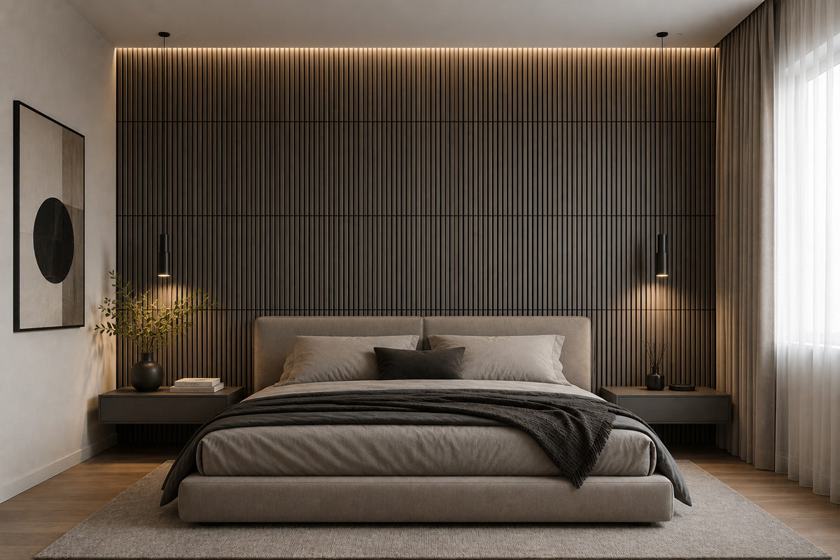 Pannello Fonoassorbente Effetto Legno SIERRA 60x60 cm – Spessore 18 mm