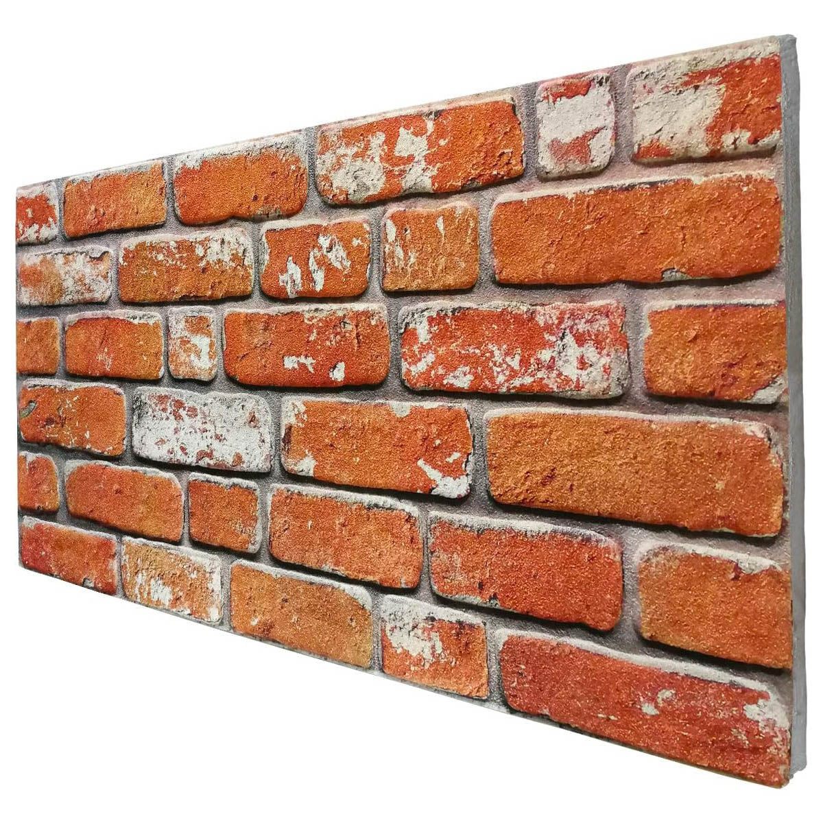 MATTONCINO CLASSIC pannello finto mattone in EPS Resinato Misura 100x50 Cm spessore 2 cm - RETAIL BOX da 10 pannelli (sviluppano 5 MQ) - PlastiWood