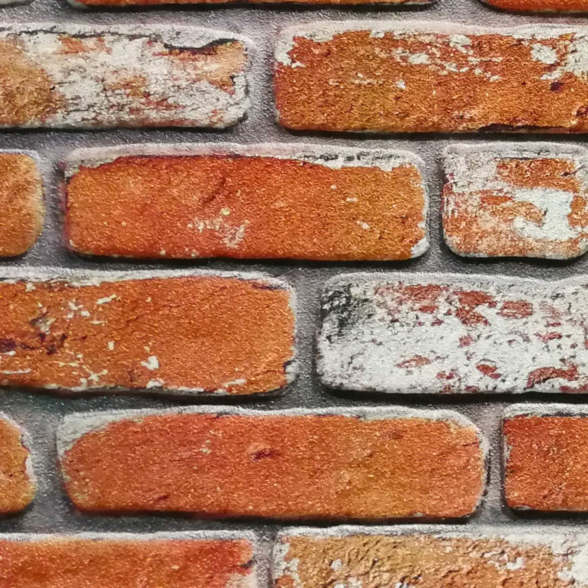 MATTONCINO CLASSIC pannello finto mattone in EPS Resinato Misura 100x50 Cm spessore 2 cm - RETAIL BOX da 10 pannelli (sviluppano 5 MQ) - PlastiWood