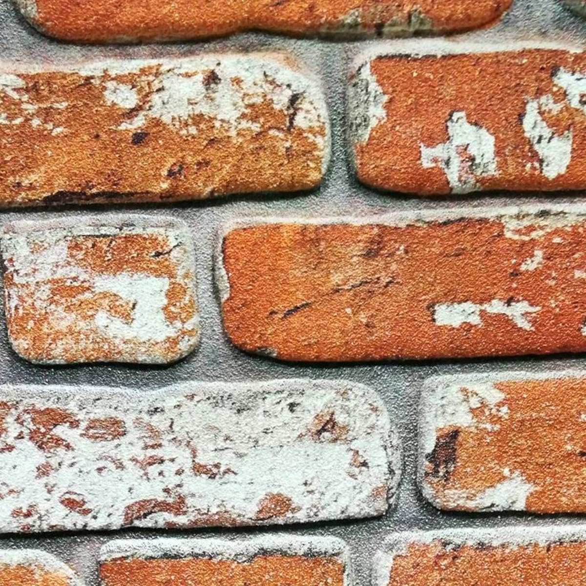 MATTONCINO CLASSIC pannello finto mattone in EPS Resinato Misura 100x50 Cm spessore 2 cm - RETAIL BOX da 10 pannelli (sviluppano 5 MQ) - PlastiWood