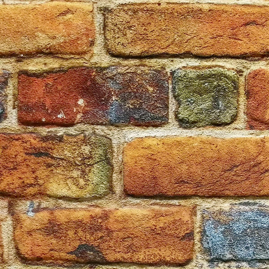 MATTONCINO COPPER pannello finto mattone in EPS Resinato Misura 100x50 Cm spessore 2 cm - RETAIL BOX da 10 pannelli (sviluppano 5 MQ) - PlastiWood