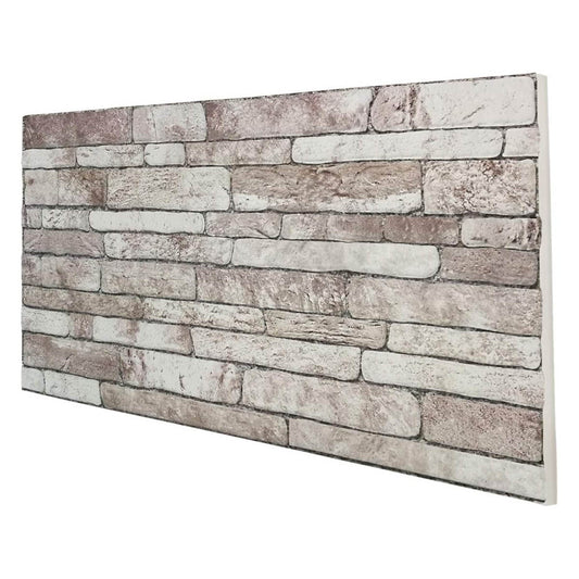 DAKOTA STONE - Pannello finta Pietra in EPS Resinato Misura 100x50 cm Spessore 2 Cm - RETAIL BOX da 10 pannelli (sviluppano 5 MQ) - PlastiWood