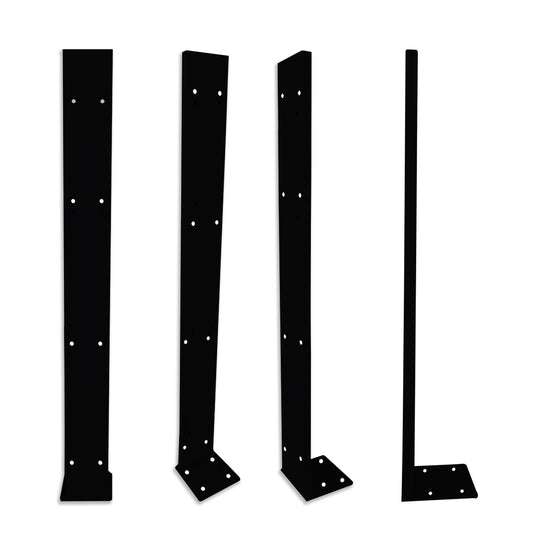 Piantana in Acciaio per Pannelli Traforati in PVC alta densità – 80x20x1480 mm - PlastiWood