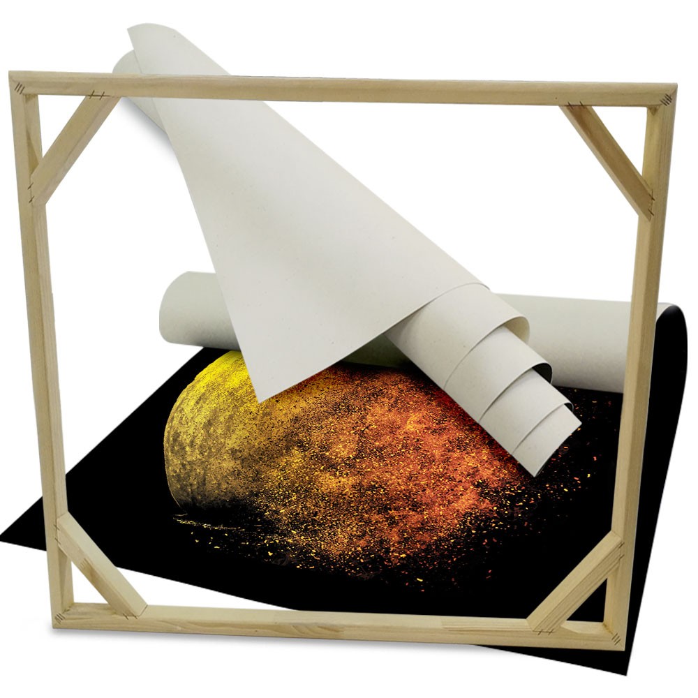 ABSTRACT 1104 - Quadro Canvas su telaio in legno - PlastiWood (14552063)