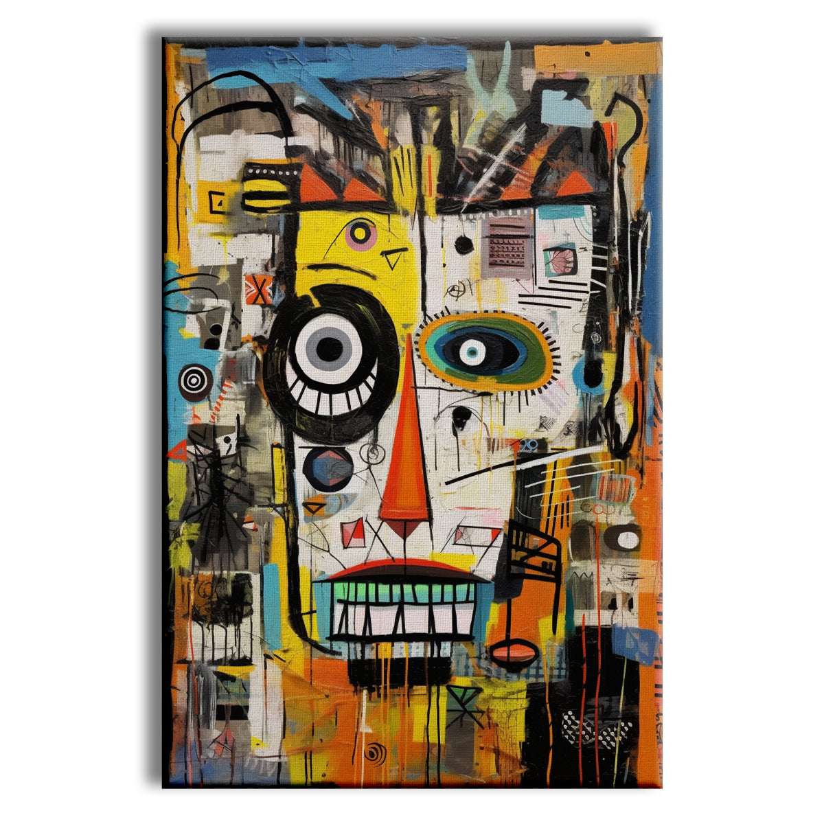Aku Aku -  Quadro Canvas Contemporaneo su telaio in legno - PlastiWood (14552162)