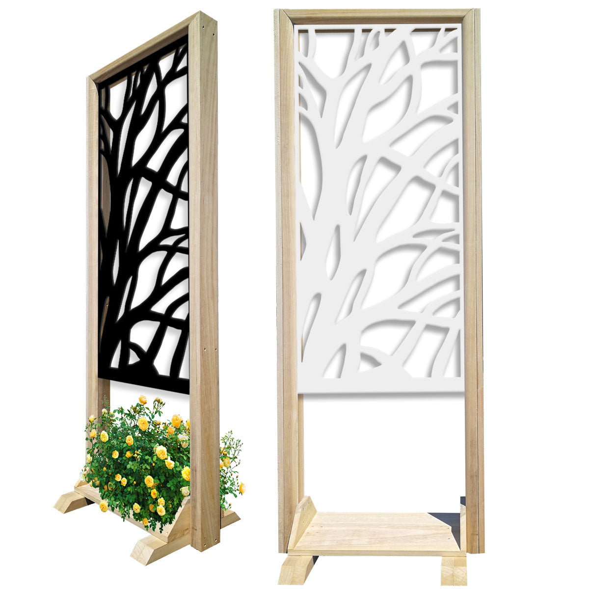ALBERI - Separè  - Paravento modulabile - 70x190cm - in Legno e PVC - PlastiWood (14552196)