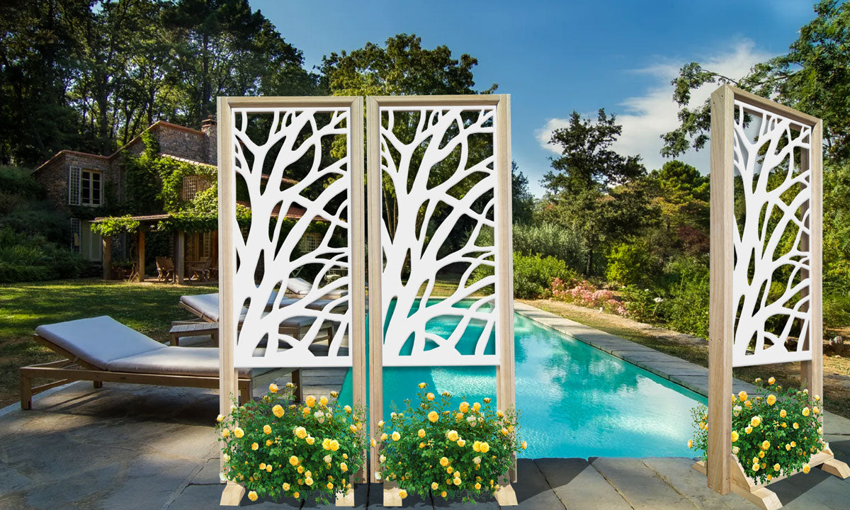 ALBERI - Separè  - Paravento modulabile - 70x190cm - in Legno e PVC - PlastiWood (14552199)