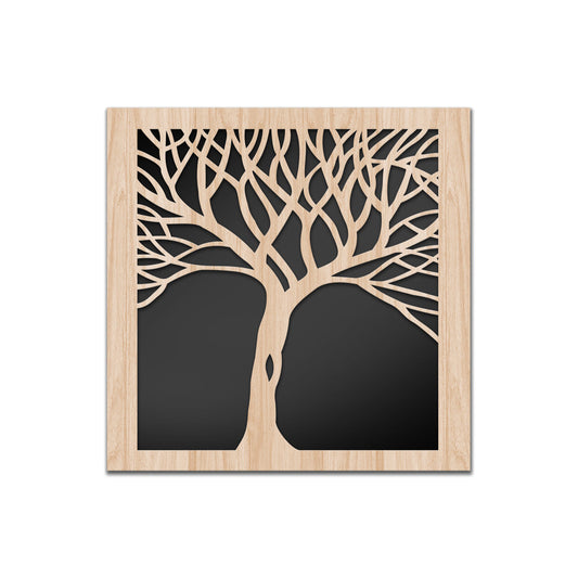 ALBERO - Quadro arredo LASERCUT composito Legno e PVC - PlastiWood (14552209)