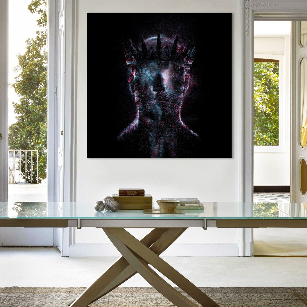 ALIEN Abstraction 102 - Quadro Canvas su telaio in legno - PlastiWood (14552291)