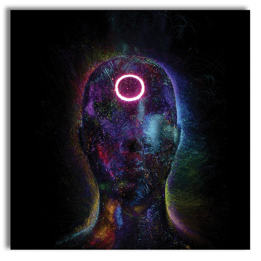 ALIEN Abstraction 103 - Quadro Canvas su telaio in legno - PlastiWood (14552292)