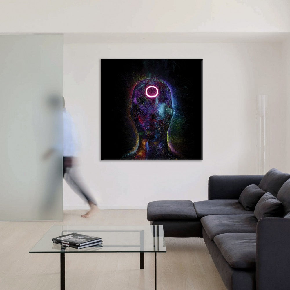 ALIEN Abstraction 103 - Quadro Canvas su telaio in legno - PlastiWood (14552296)
