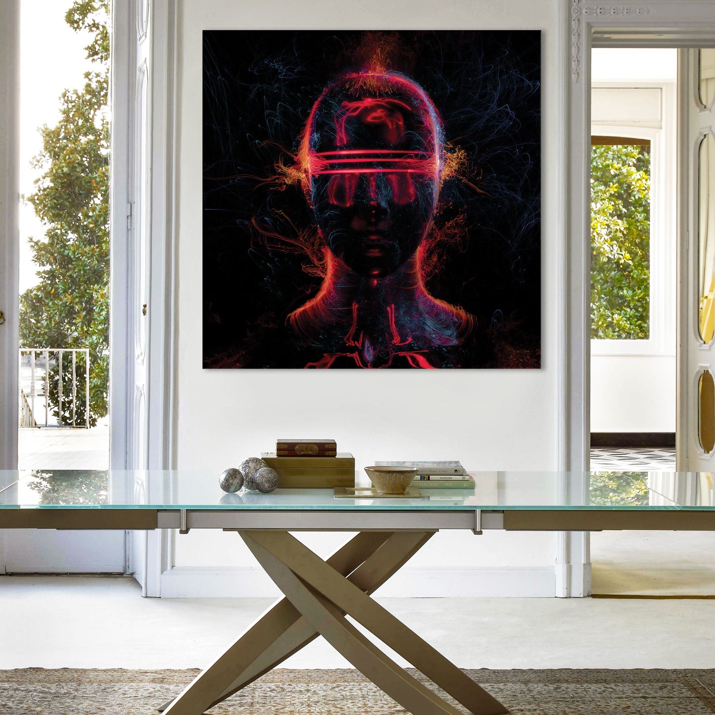ALIEN Abstraction 104 - Quadro Canvas su telaio in legno - PlastiWood (14552300)
