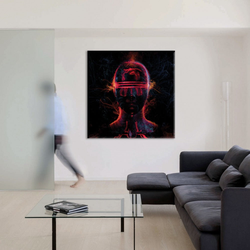 ALIEN Abstraction 104 - Quadro Canvas su telaio in legno - PlastiWood (14552301)