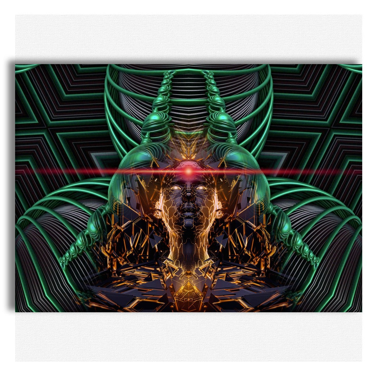 ANDROID Abstraction - Quadro Canvas su telaio in legno - PlastiWood (14552398)